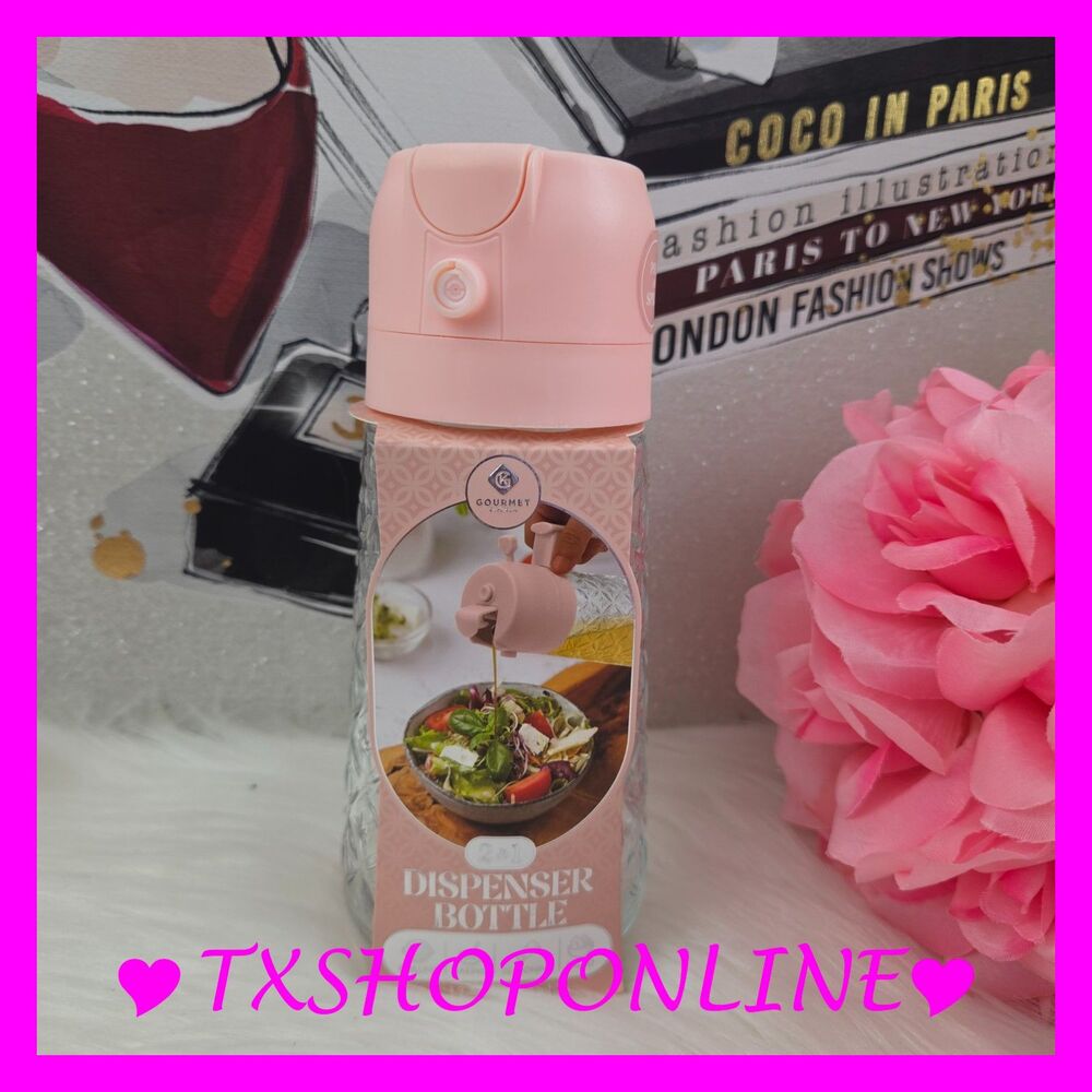 💗🥄Pink Oil Dispenser bottle 2 in 1🥄💗